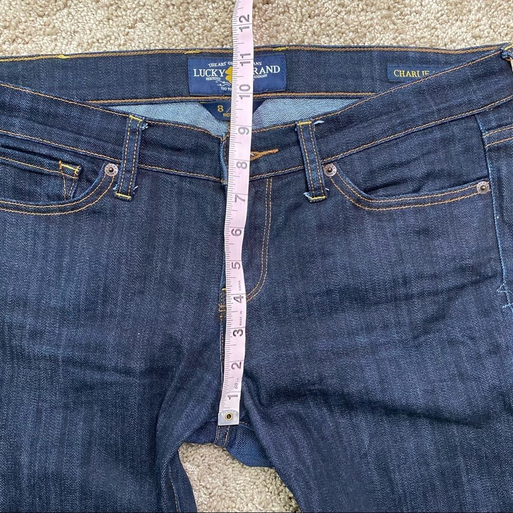 Lucky Brand Charlie Skinny Jeans Dark Denim 8 / 29 Regular - Picture 4 of 7